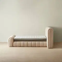 Gabriella Antelope Fabric Queen Bed