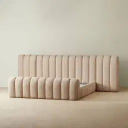Gabriella Antelope Fabric Queen Bed