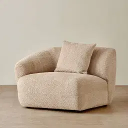 Willow Antelope Woven Fabric Modular Left Arm Seat