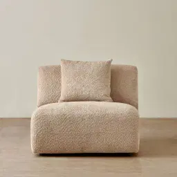 Willow Antelope Woven Fabric Modular Armless Seat