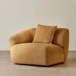 Willow Vintage Mustard Woven Fabric Modular Left Arm Seat