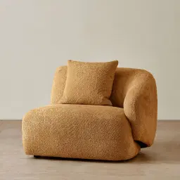 Willow Vintage Mustard Woven Fabric Modular Right Arm Seat