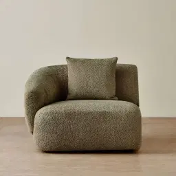 Willow Winter Moss Woven Fabric Modular Left Arm Seat
