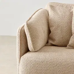 Marcela Antelope Woven Fabric Swivel Occasional Chair