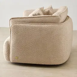 Marcela Antelope Woven Fabric Swivel Occasional Chair