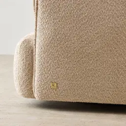 Marcela Antelope Woven Fabric Swivel Occasional Chair