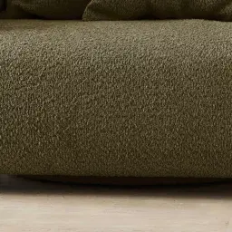 Marcela Winter Moss Woven Fabric Swivel Occasional Chair