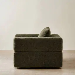 Riviera III Winter Moss Woven Fabric Occasional Chair