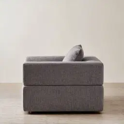 Riviera III Graphite Fabric Occasional Chair