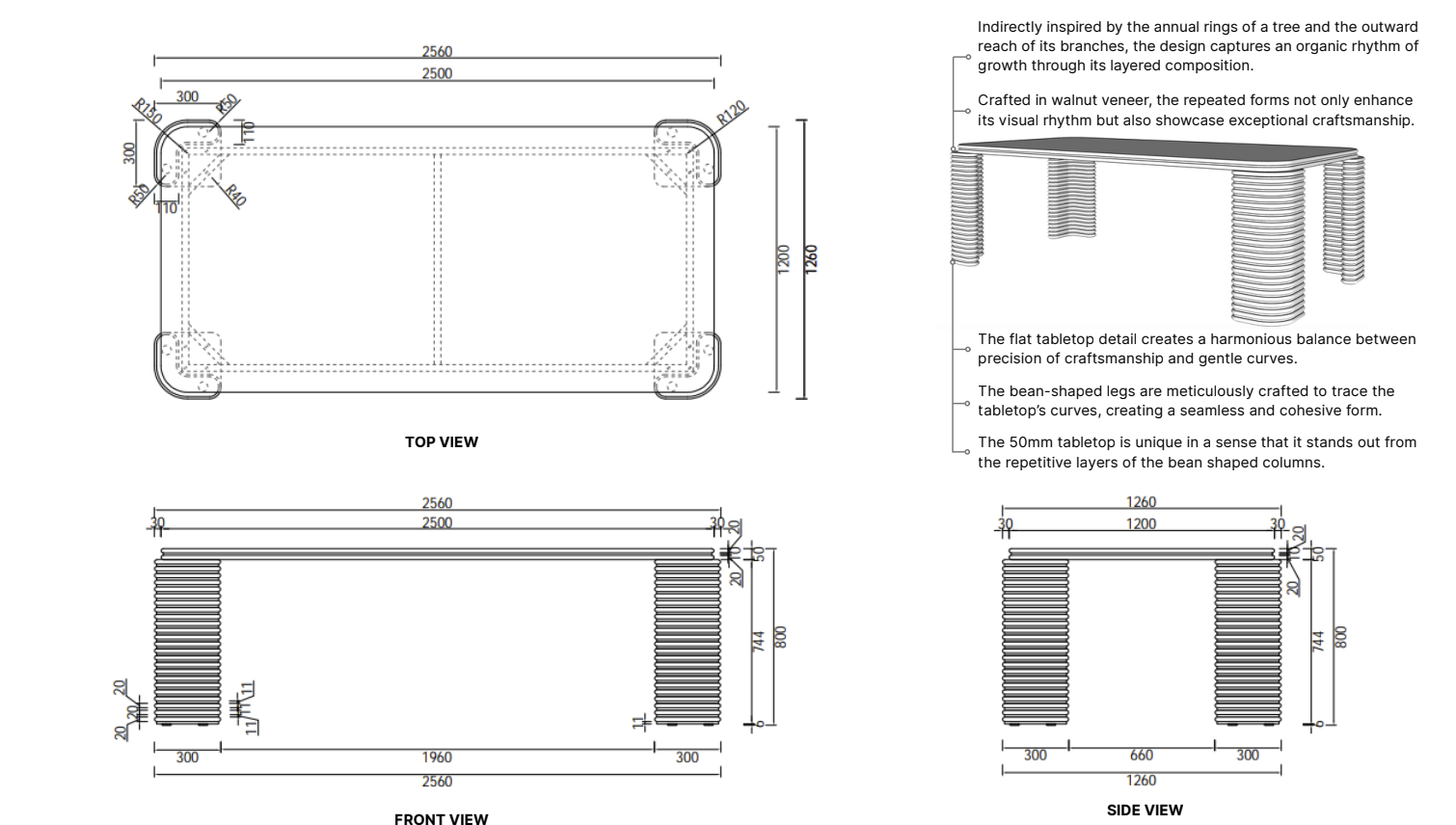 OPHELIA DINING TABLE